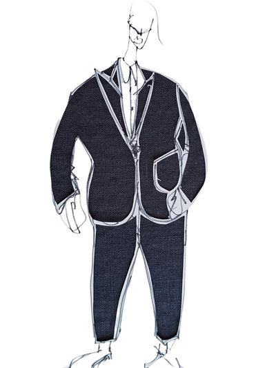 PURE LINEN dark navy