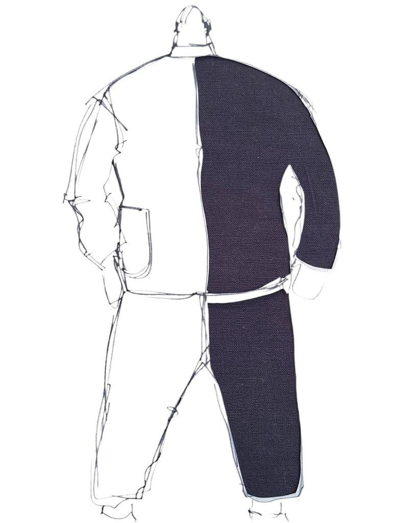 COTTON PANAMA dark navy