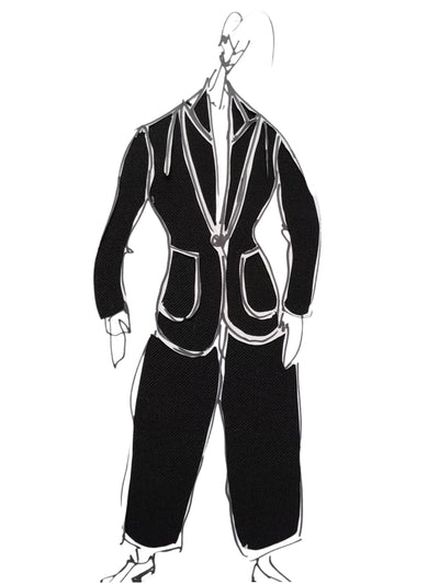 WOOL TWILL - HEAVY black