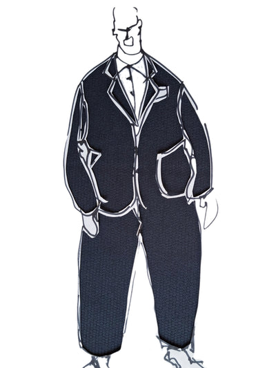 BEDFORD CORD dark navy