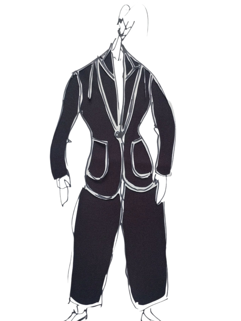 COTTON TWILL - LIGHT dark navy