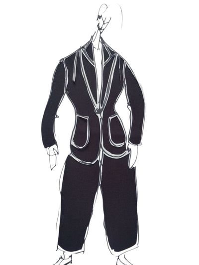 COTTON TWILL - LIGHT dark navy