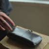 LEATHER CLUTCH WALLET brown