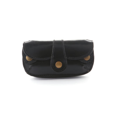 LEATHER SADDLE WALLET black