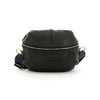 LEATHER ZIP CAPSULE BAG black