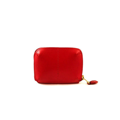 LEATHER WALLET red