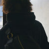 LEATHER ZIP CAPSULE BAG black
